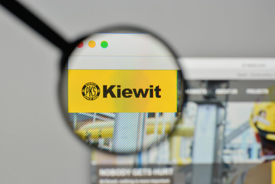 Milan, Italy - November 1, 2017: Peter Kiewit Sons logo on the website homepage.
