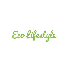 Eco Conscience Lifestyle Word Quote Lettering Illustration