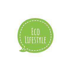 Eco Conscience Lifestyle Word Quote Lettering Illustration
