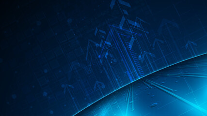 abstract computing sci fi hi tech pattern digital texture concept design background eps 10 vector