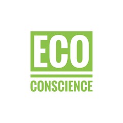 Eco Conscience Lifestyle Word Quote Lettering Illustration