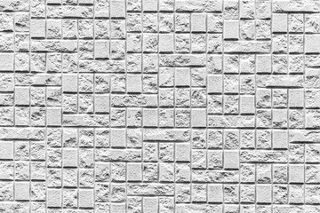 White stone brick wall seamless background and pattern texture