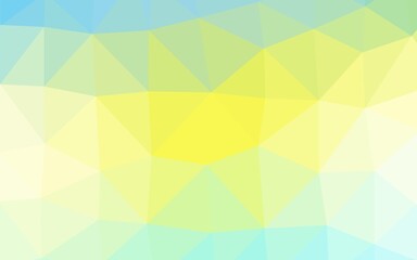 Fototapeta premium Light Green, Yellow vector triangle mosaic template.