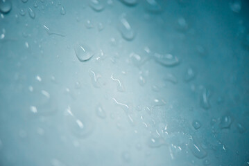 Blue water drops abstract background