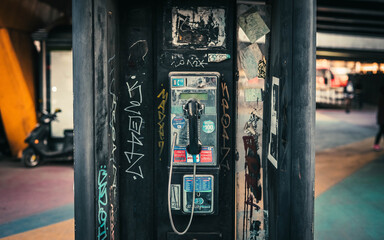 old phone booth