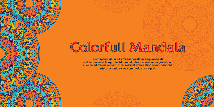 Mandala Background, Happy diwali vector illustration festive diwali and deepawali card the indian festival of lights on color background