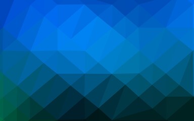 Light BLUE vector blurry triangle pattern.