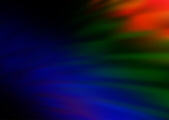 Dark Multicolor, Rainbow vector bokeh template.