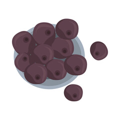 blueberries fresh fruits nature icon