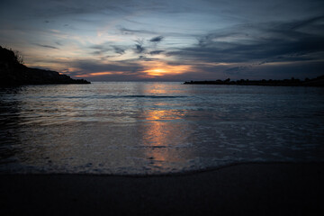 Fototapeta premium sunset over the sea