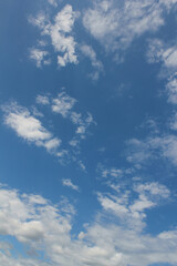 clouds in the blue sky