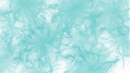 Fototapeta na wymiar fresh green watercolor surface with splatters on white background, vector illustration