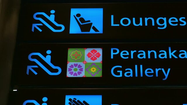 Airport information panel