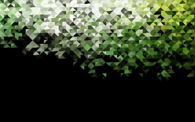 Dark Green vector template with crystals, triangles.