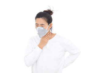 Women with respiratory or lung disease have uncomfortable throat