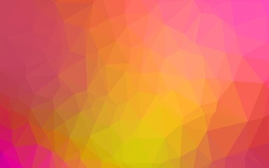 Fototapeta premium Light Pink, Yellow vector polygonal template.