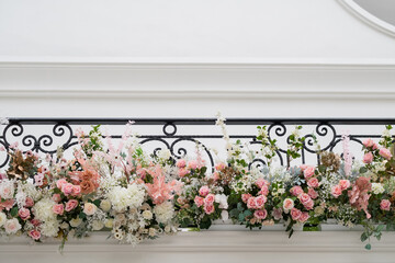 wedding flower backdrop background, colorful background, fresh rose, bunch of flower

