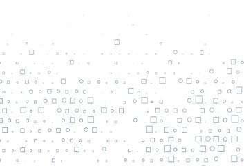 Light BLUE vector template with spots, rectangles.