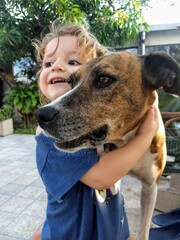 child and dog © Vale