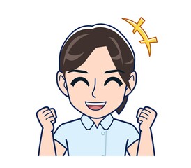 Nurse in a light blue uniform