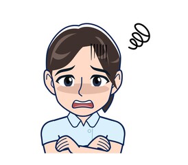 Nurse in a light blue uniform