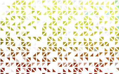 Light Green, Red vector seamless layout with lines, triangles.