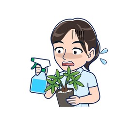 Nurse in a light blue uniform