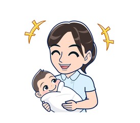 Nurse in a light blue uniform