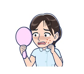 Nurse in a light blue uniform