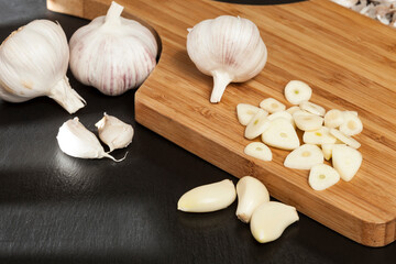 Garlic - Allium sativum; Chinese garlic seasoning for food.