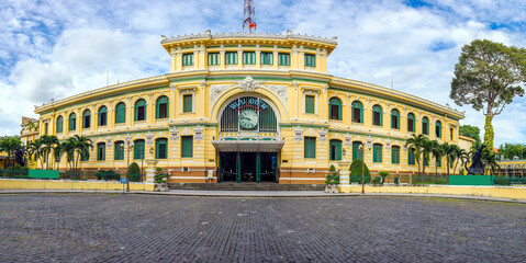 Saigon Central Post Office is one of the typical architectural works in Ho Chi Minh City, Vietnam....