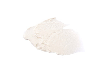 Make up cream in abstract shape on background