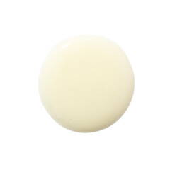 Cosmetic cream in round shape on background
