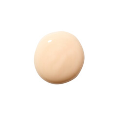 Cosmetic cream in round shape on background