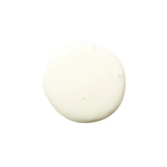 Cosmetic cream in round shape on background