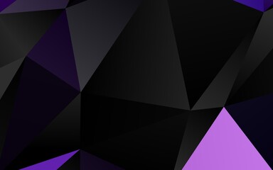 Light Purple vector triangle mosaic texture.