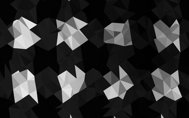Light Silver, Gray vector polygonal background.