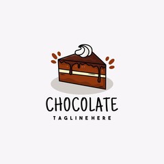 Creative chocolate illustration logo design