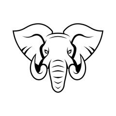 elephant modern logo design