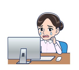 Housewife who came in a pink Y-shirt