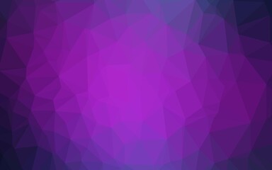 Obraz premium Dark Pink, Blue vector polygon abstract backdrop.