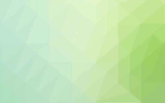Light Green vector triangle mosaic texture.