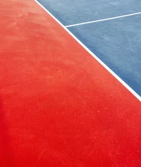 Photo sur Plexiglas Rouge Terrain de Pickleball/Tennis