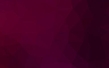 Obraz premium Dark Purple vector abstract polygonal texture.