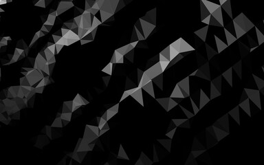 Obraz premium Dark Silver, Gray vector abstract mosaic background.