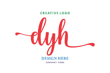 logo composition of the letter DYH is simple, easy to understand and authoritative