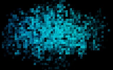 Dark BLUE vector pattern in square style.