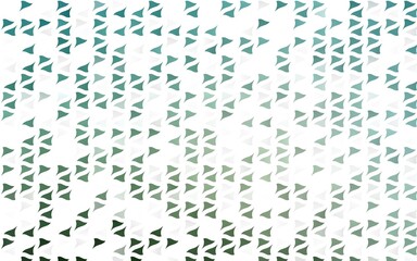 Light Green vector background with triangles.