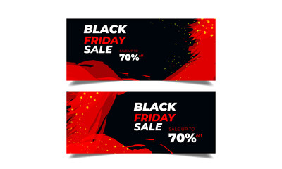 Black friday concept sale banner template
