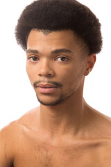 Fototapeta na wymiar Portrait of a young Black male ballet dancer.
